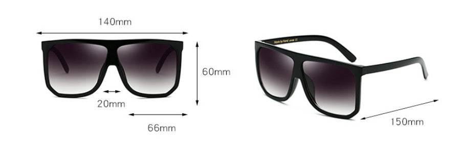 Women's Large Frame Fashionable Eye Protection Sunglasses